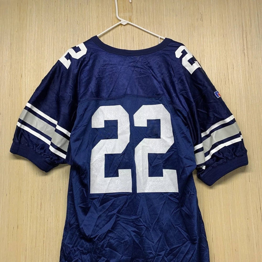 Russell Athletic Jersey Adult Large Blue Short Sleeve Men's #22 Athletic 90s - Picture 14 of 15